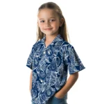 Indianapolis Colts Hawaiian Shirt – Leaf Outline