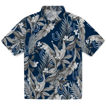 indianapolis colts palm leaves blue hawaiian shirts best selling