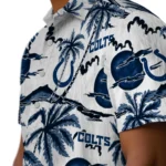 Indianapolis Colts Hawaiian Shirt – Palm Sunset