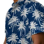 Indianapolis Colts Hawaiian Shirt – Palm Tree Motif