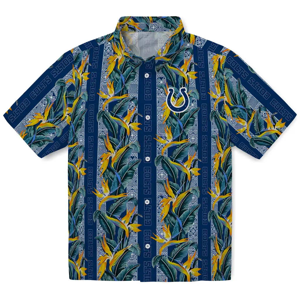 Indianapolis Colts Hawaiian Shirt - Paradise Vines indianapolis colts paradise vines blue hawaiian shirts best selling