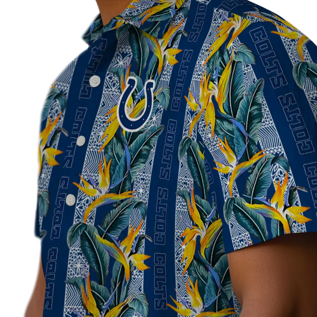 Indianapolis Colts Hawaiian Shirt - Paradise Vines indianapolis colts paradise vines blue hawaiian shirts trendy