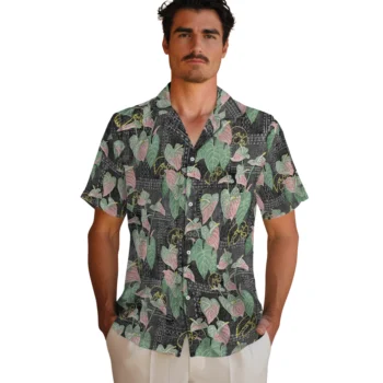 iowa hawkeyes anthurium overlay black hawaiian shirts fashion forward