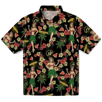 iowa hawkeyes hawaiian girls design black hawaiian shirts best selling