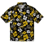 Iowa Hawkeyes Hawaiian Shirt – Hibiscus Flower Design