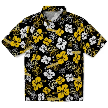 iowa hawkeyes hibiscus bloom black hawaiian shirts best selling