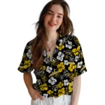 Iowa Hawkeyes Hawaiian Shirt – Hibiscus Flower Design