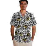 Iowa Hawkeyes Hawaiian Shirt – Hibiscus Motif