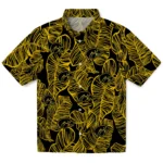 Iowa Hawkeyes Hawaiian Shirt – Leaf Outline
