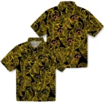 Iowa Hawkeyes Hawaiian Shirt – Leaf Outline