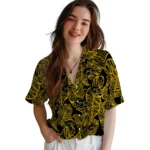 Iowa Hawkeyes Hawaiian Shirt – Leaf Outline
