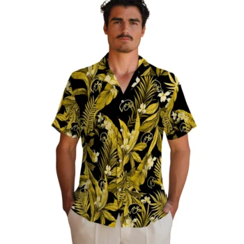 iowa hawkeyes palm leaves black hawaiian shirts fashion forward