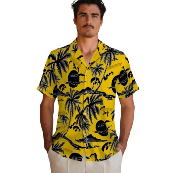iowa hawkeyes palm sunset hawaiian shirts fashion forward