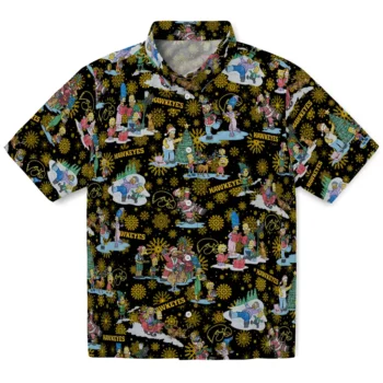 iowa hawkeyes simpsons christmas black hawaiian shirts best selling