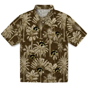 iowa hawkeyes palm shadows black hawaiian shirts best selling