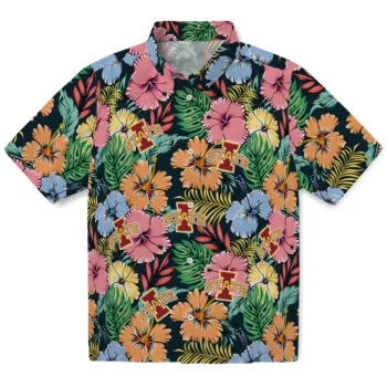 iowa state cyclones brilliant hibiscus garden hawaiian shirts best selling