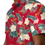 Iowa State Cyclones Hawaiian Shirt – Flamingo and Hibiscus