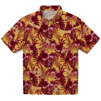 iowa state cyclones hibiscus exotic red hawaiian shirts best selling