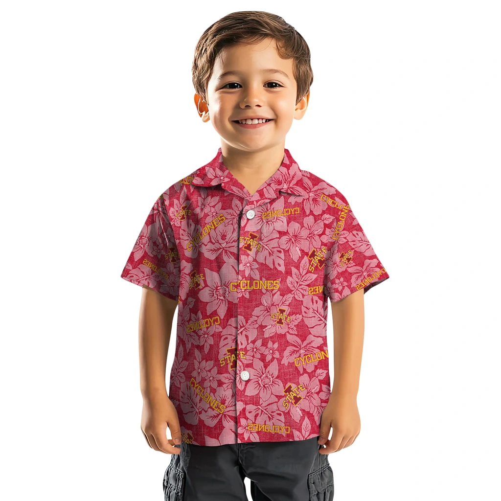 Iowa State Cyclones Hawaiian Shirt - Hibiscus Oasis iowa state cyclones hibiscus oasis red hawaiian shirts top rated