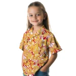 Iowa State Cyclones Hawaiian Shirt – Hibiscus Overlay