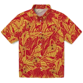 iowa state cyclones monstera layer red hawaiian shirts best selling