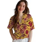 Iowa State Cyclones Hawaiian Shirt – Palm Sunset