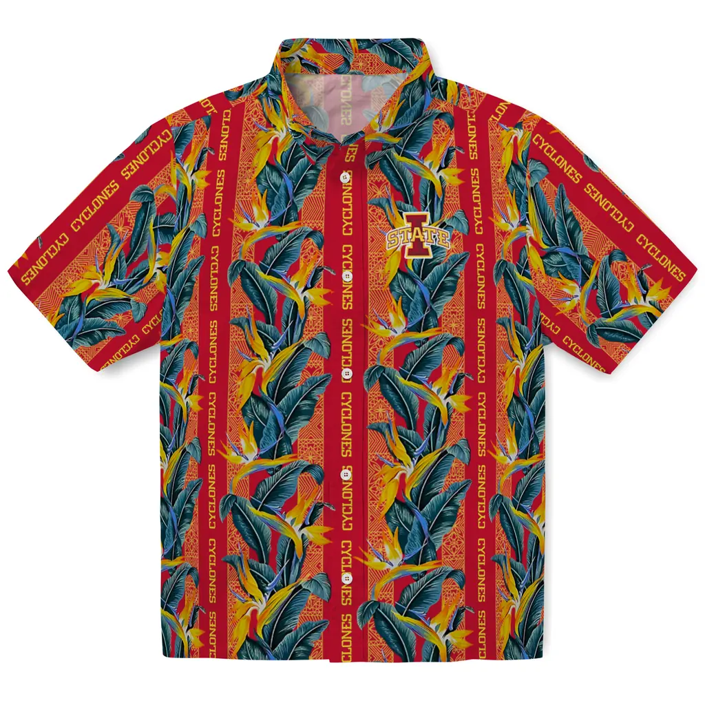 Iowa State Cyclones Hawaiian Shirt - Paradise Vines iowa state cyclones paradise vines red hawaiian shirts best selling