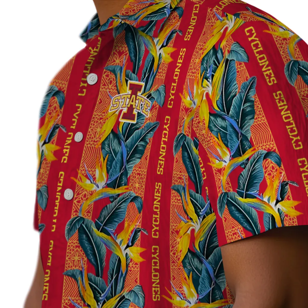 Iowa State Cyclones Hawaiian Shirt - Paradise Vines iowa state cyclones paradise vines red hawaiian shirts trendy