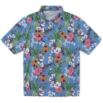 iowa state cyclones pineapple bouquet best sky blue hawaiian shirts best selling