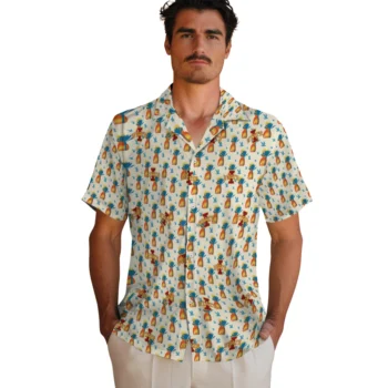 iowa state cyclones pineapple delight beige hawaiian shirts fashion forward