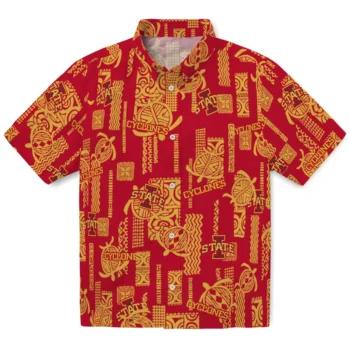 iowa state cyclones turtle lines red hawaiian shirts best selling