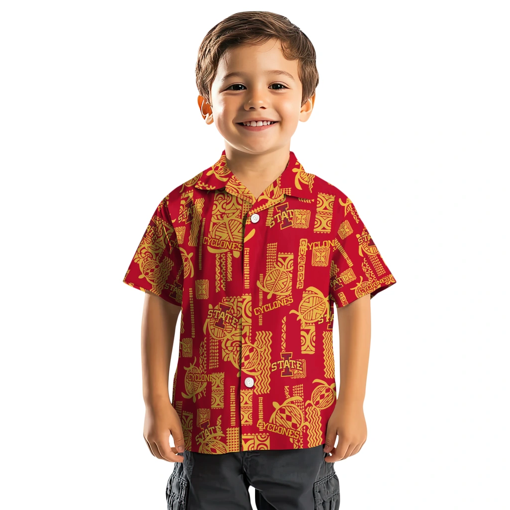 Iowa State Cyclones Hawaiian Shirt - Turtle Lines iowa state cyclones turtle lines red hawaiian shirts top rated