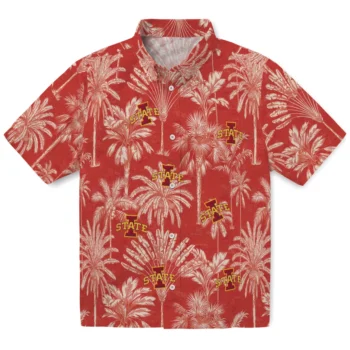 iowa state cyclones palm shadows red hawaiian shirts best selling