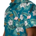 Jacksonville Jaguars Hawaiian Shirt – Flamingo and Hibiscus