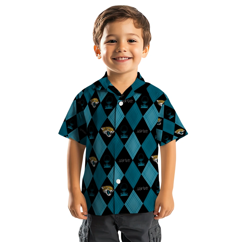 Jacksonville Jaguars Hawaiian Shirt - Golfing Plaid jacksonville jaguars balloon plaid teal hawaiian shirts top rated
