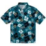 Jacksonville Jaguars Hawaiian Shirt – Hibiscus Flower Design