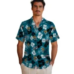 Jacksonville Jaguars Hawaiian Shirt – Hibiscus Flower Design