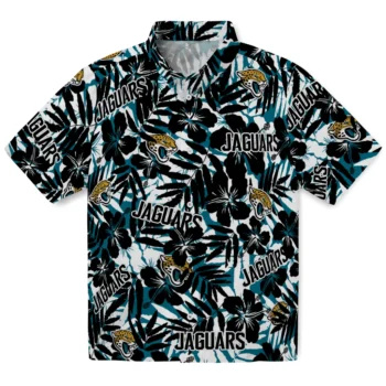 jacksonville jaguars hibiscus overlay hawaiian shirts best selling