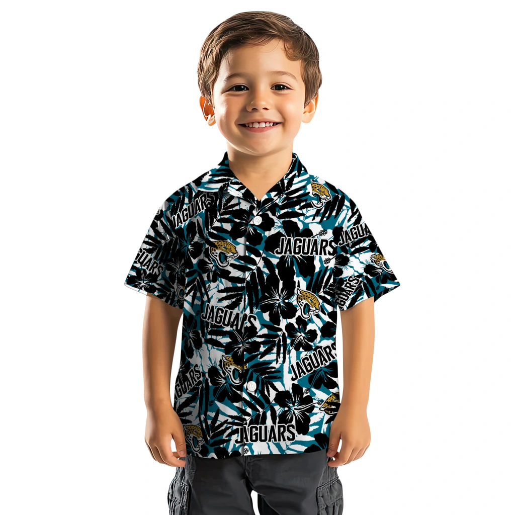 Jacksonville Jaguars Hawaiian Shirt - Hibiscus Overlay jacksonville jaguars hibiscus overlay hawaiian shirts top rated
