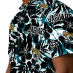 Jacksonville Jaguars Hawaiian Shirt – Hibiscus Overlay