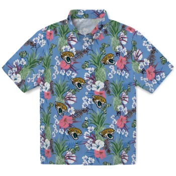 jacksonville jaguars pineapple bouquet best sky blue hawaiian shirts best selling