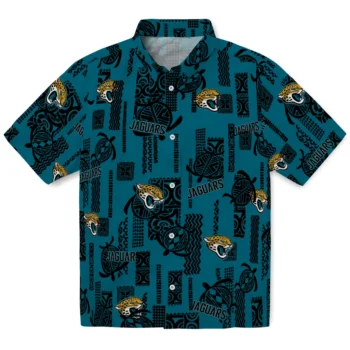 jacksonville jaguars turtle lines teal hawaiian shirts best selling