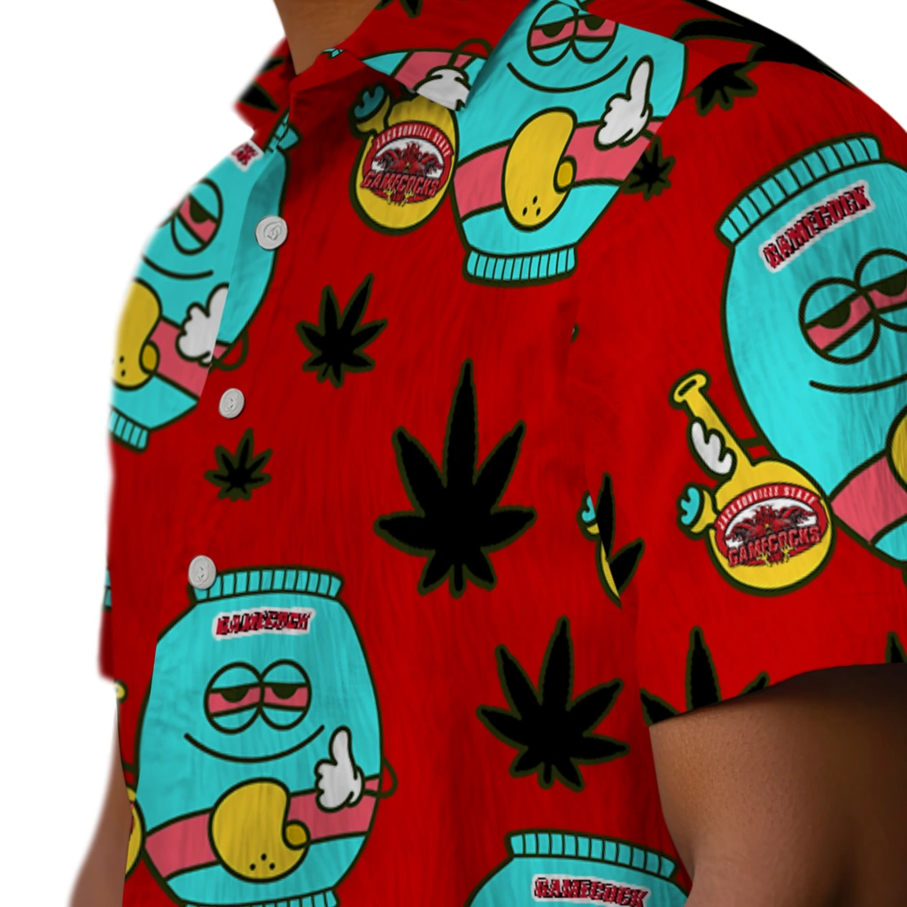 Jacksonville State Gamecocks Hawaiian Shirt - Chill Vibe jacksonville state gamecocks bong smile red hawaiian shirts trendy
