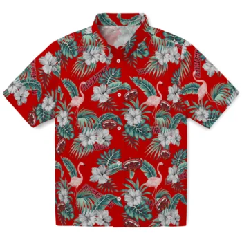 jacksonville state gamecocks flamingo palms red hawaiian shirts best selling