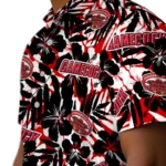 Jacksonville State Gamecocks Hawaiian Shirt – Hibiscus Overlay
