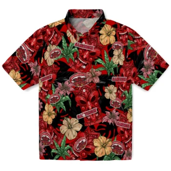 jacksonville state gamecocks tiki jungle red hawaiian shirts best selling