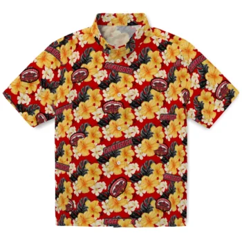 jacksonville state gamecocks hibiscus tropics red yellow hawaiian shirts best selling