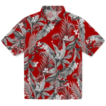 jacksonville state gamecocks palm leaves red hawaiian shirts best selling