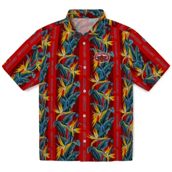 jacksonville state gamecocks paradise vines red hawaiian shirts best selling