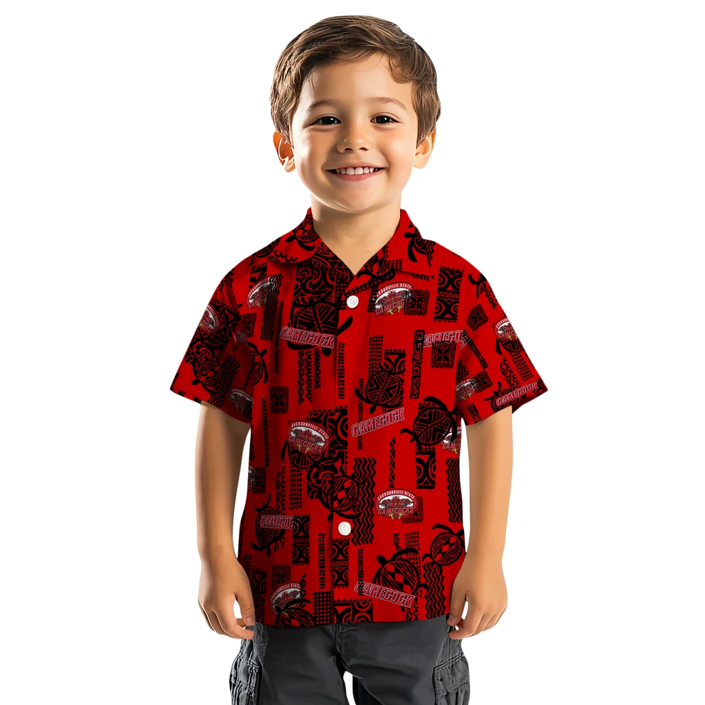 Jacksonville State Gamecocks Hawaiian Shirt - Turtle Lines jacksonville state gamecocks turtle lines red hawaiian shirts top rated